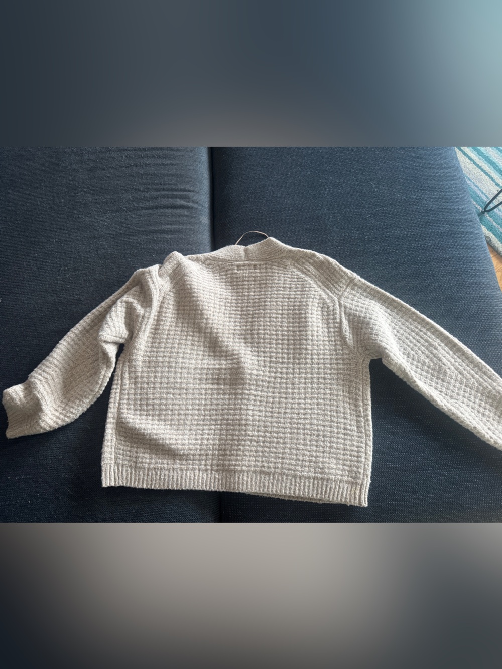 Universal Thread Taupe Waffle-Knit Button Cardigan - Picture 3 of 4